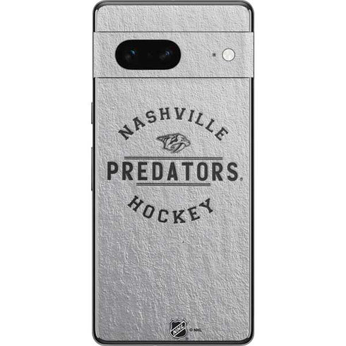 NHL Nashville Predators Black Text Pixel Skins